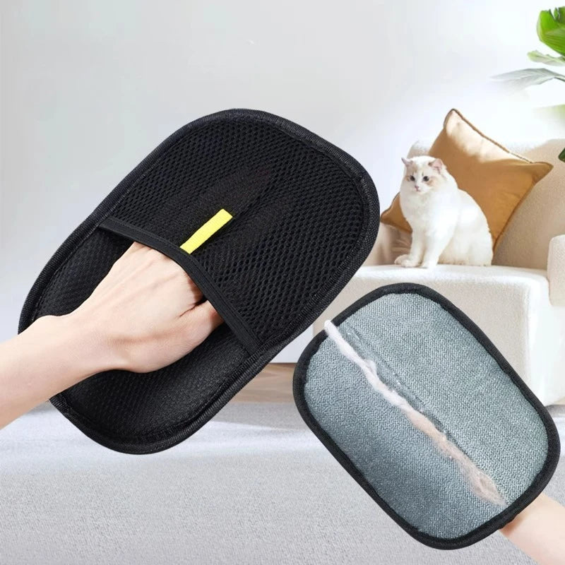 Quitapelos para mascotas portátil y lavable, guantes para quitar el pelo de la ropa, productos de limpieza para mascotas y accesorios para mascotas.