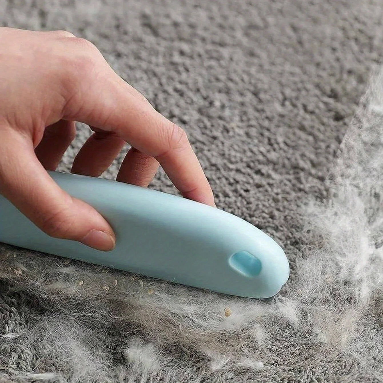 Cepillo eficaz para eliminar el pelo de mascotas (gatos y perros): elimina suavemente el pelo suelto y limpia el pelaje para un hogar limpio y ordenado.