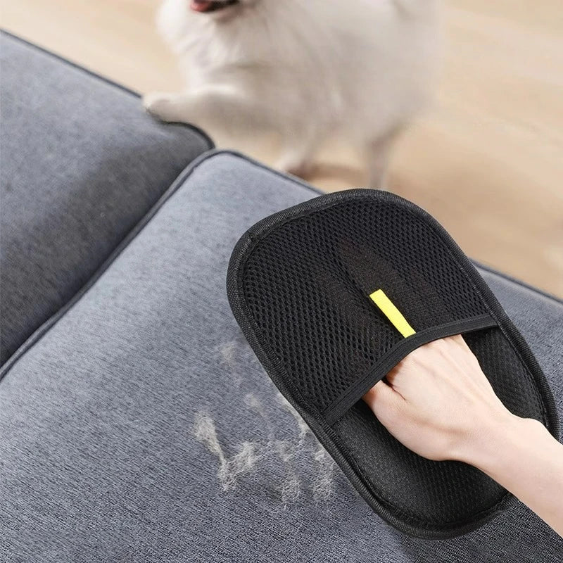 Quitapelos para mascotas portátil y lavable, guantes para quitar el pelo de la ropa, productos de limpieza para mascotas y accesorios para mascotas.