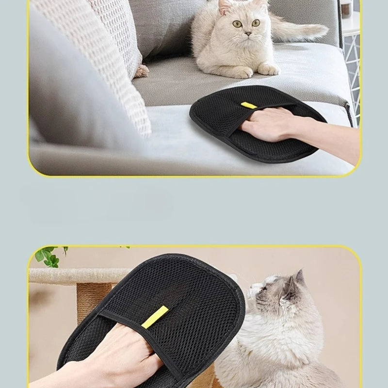 Quitapelos para mascotas portátil y lavable, guantes para quitar el pelo de la ropa, productos de limpieza para mascotas y accesorios para mascotas.